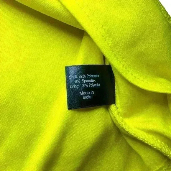 Lane Bryant Classic Short-Sleeve Eyelet Square-Neck Shirt Yellow 14/16​ - Picture 9 of 11